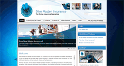 Desktop Screenshot of divemasterinsurance.com